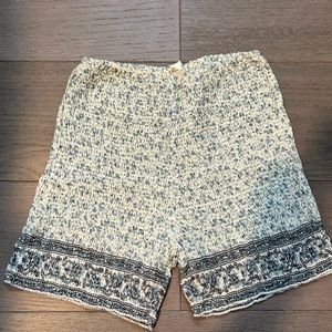 Free people paisley biker shorts